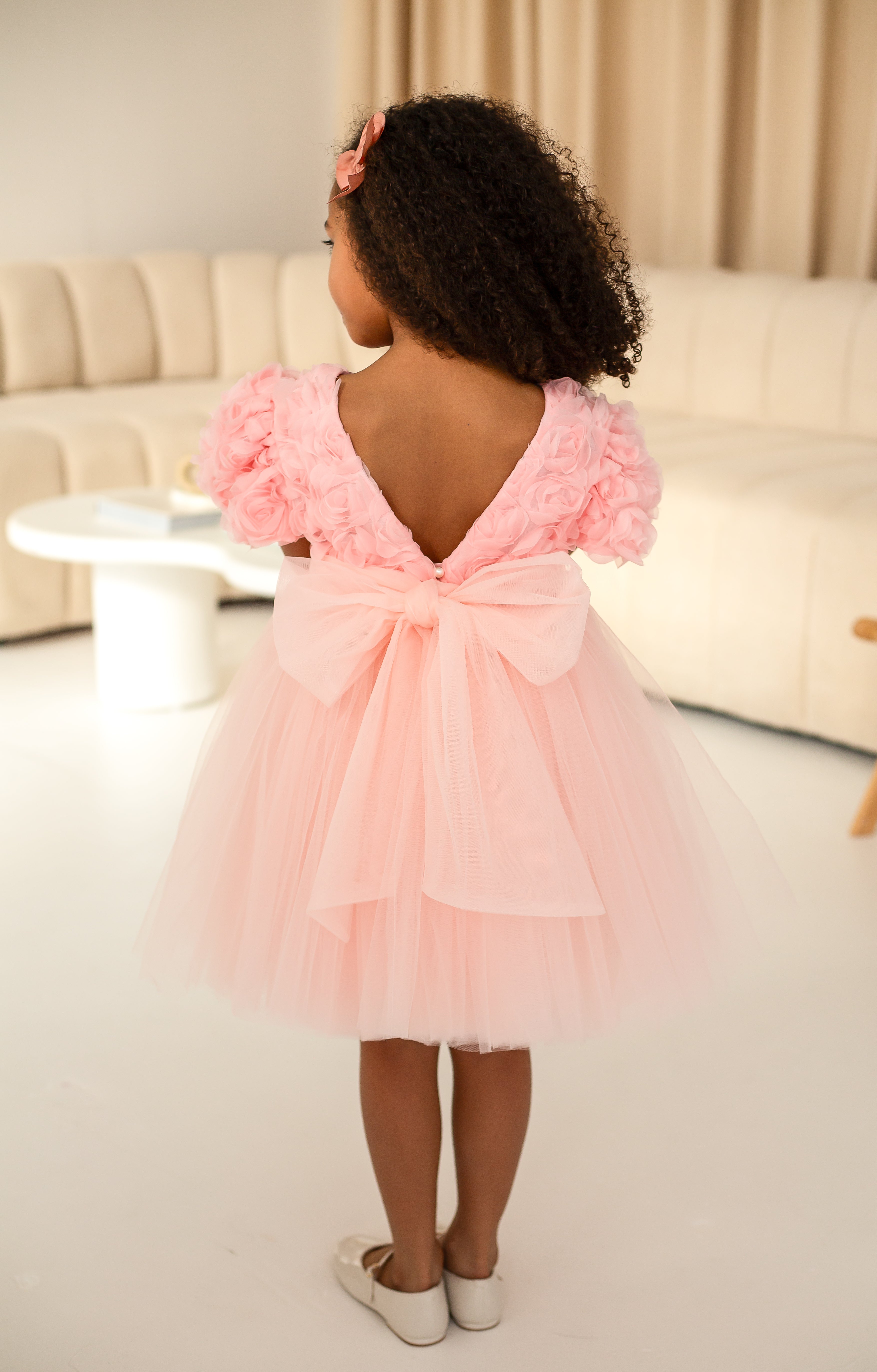 Rosetta Tulle Dress - Pink (pre order dispacth w/c 31st March)