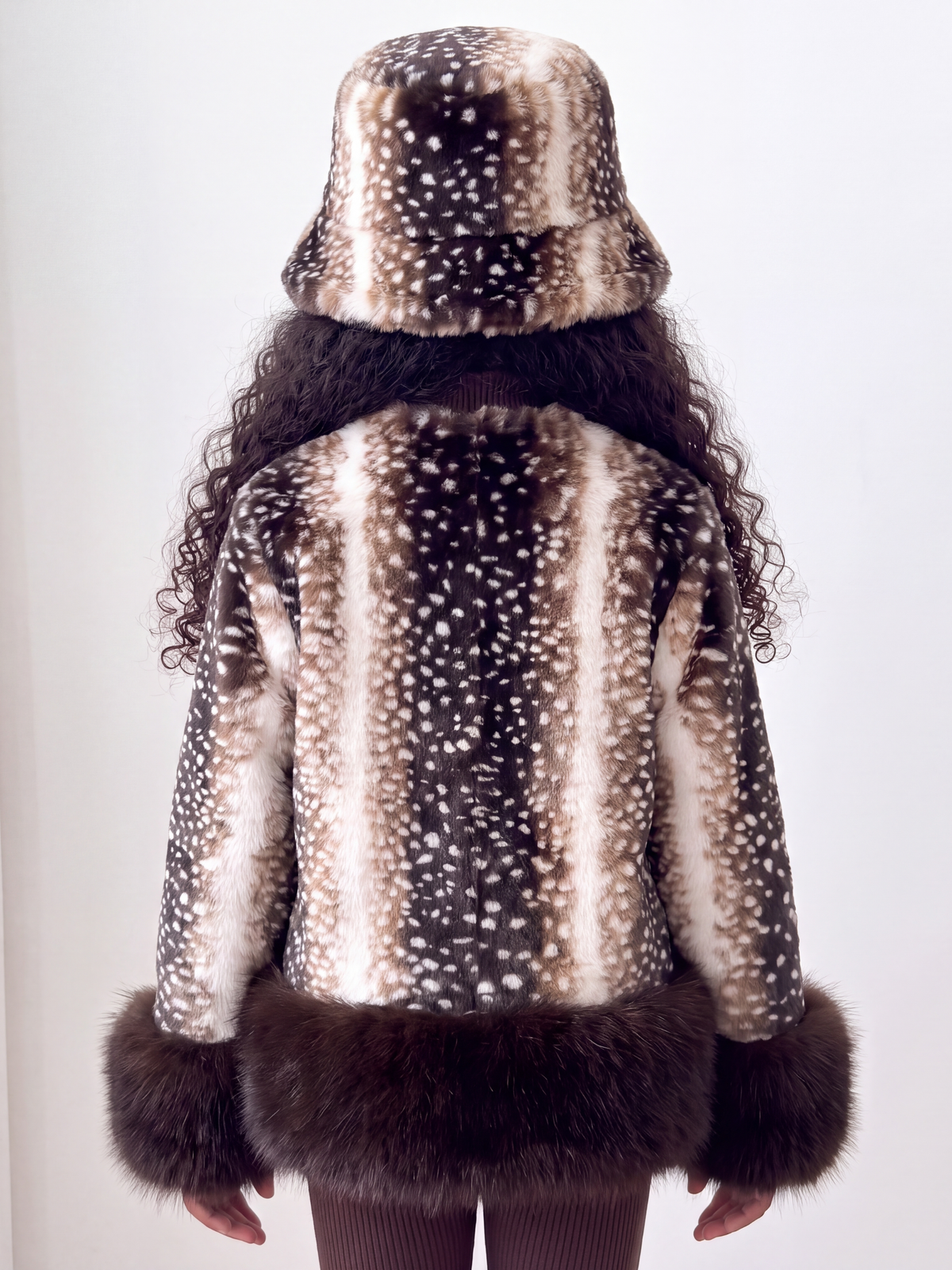 The Fallow Faux Fur Coat -Brown