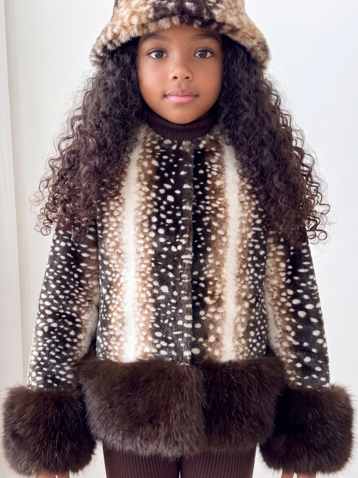 The Fallow Faux Fur Coat -Brown