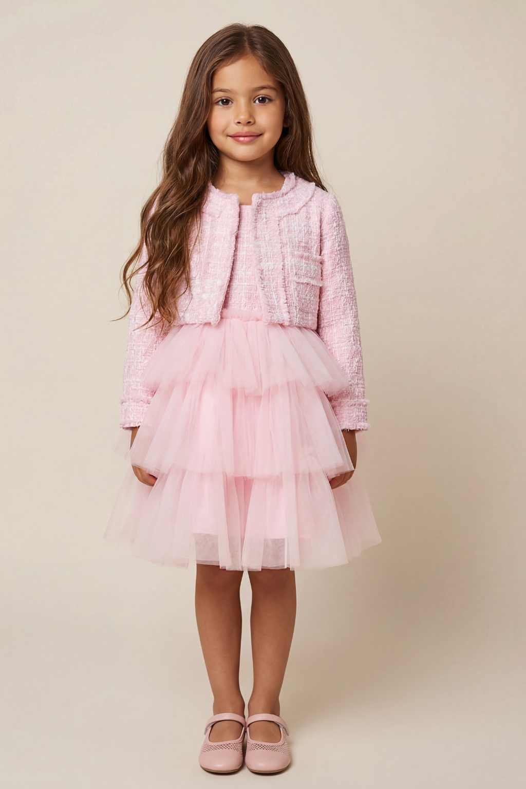 Tweed Tulle Dress & Jacket