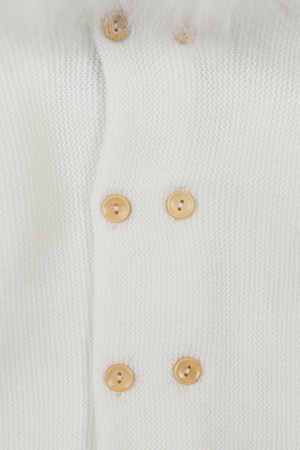 Knitted pramsuit - Ivory