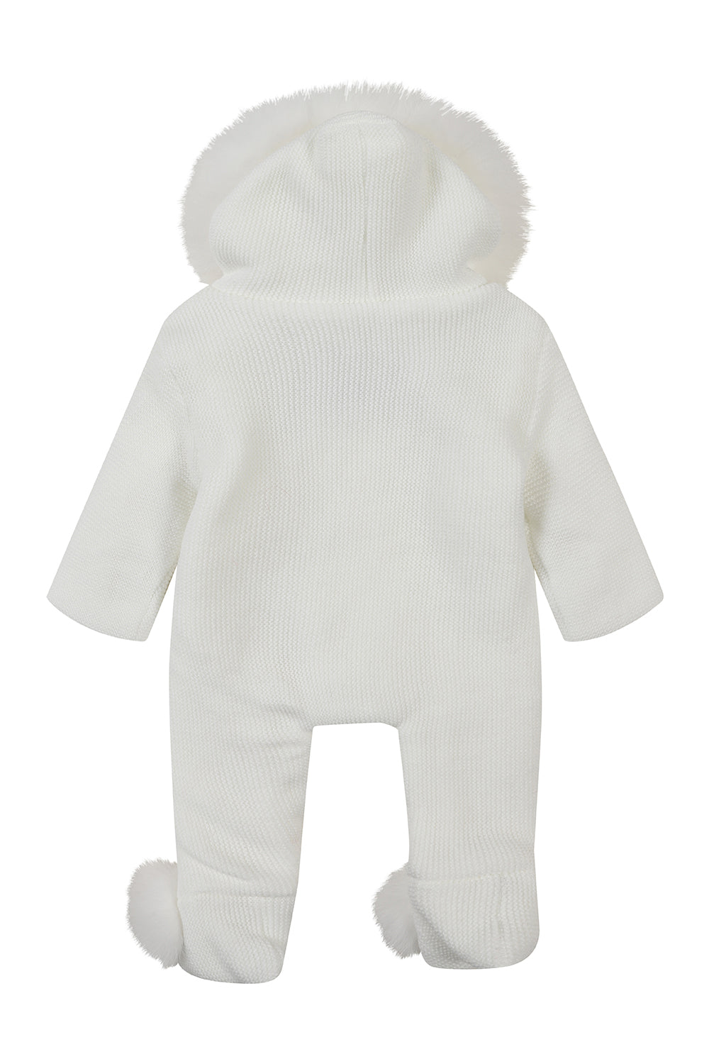 Knitted pramsuit - Ivory