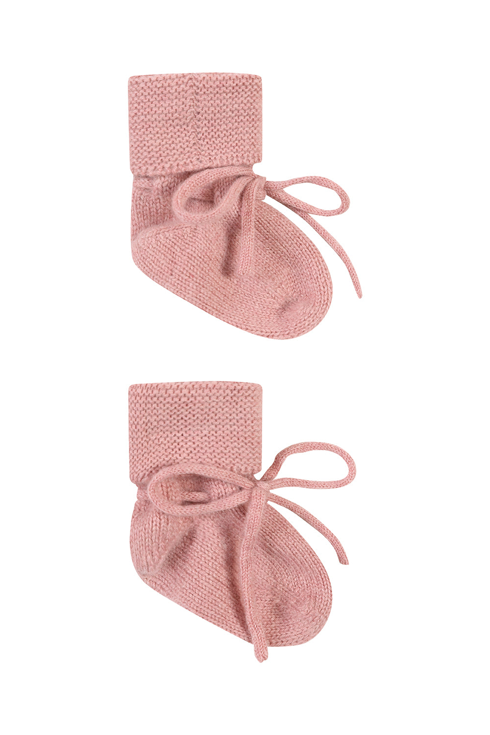 Baby cashmere bonnet & booties set / PINK