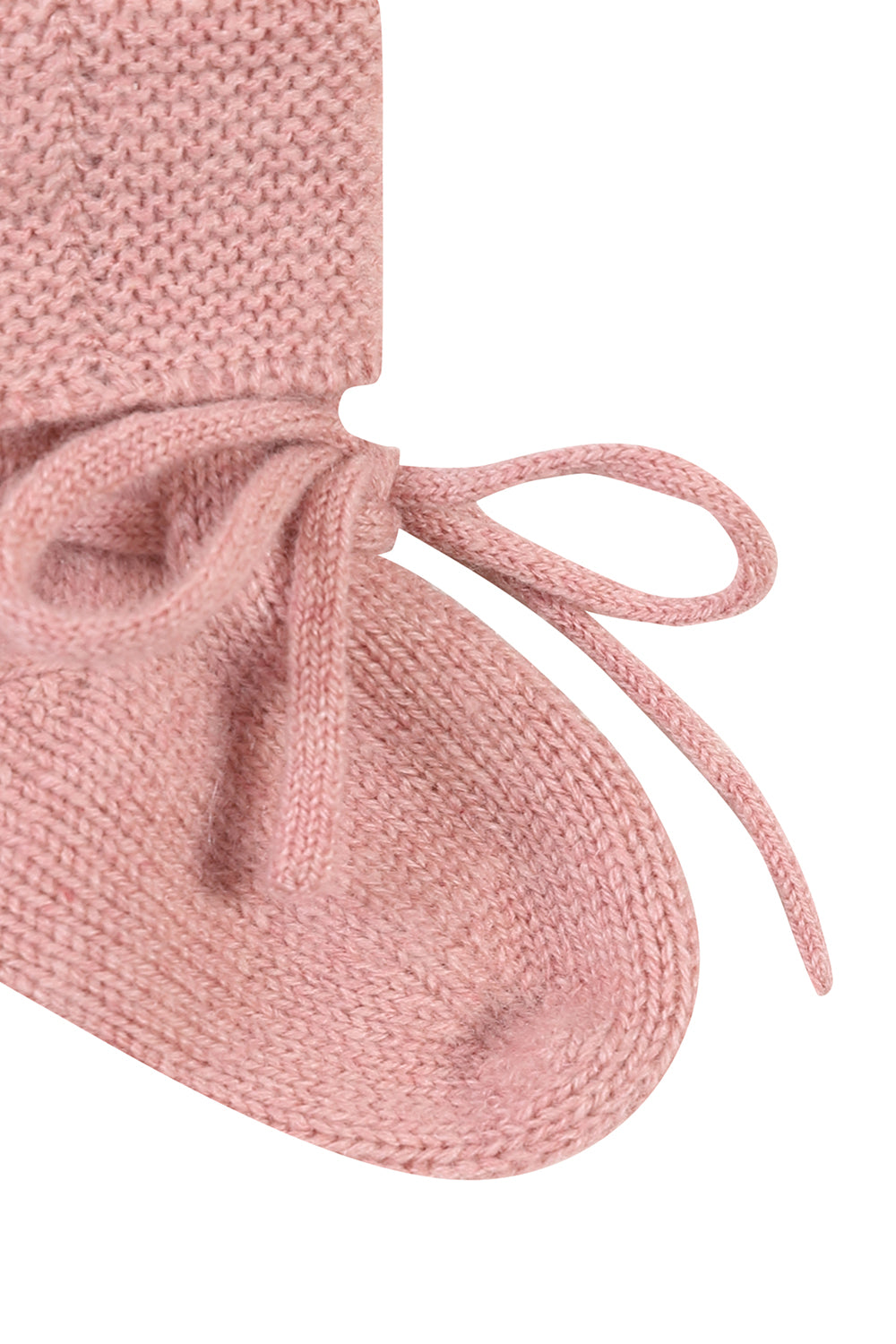 Baby cashmere bonnet & booties set / PINK