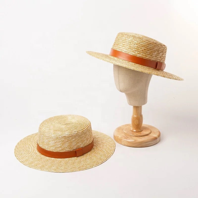 Straw CARDEN Boater hat