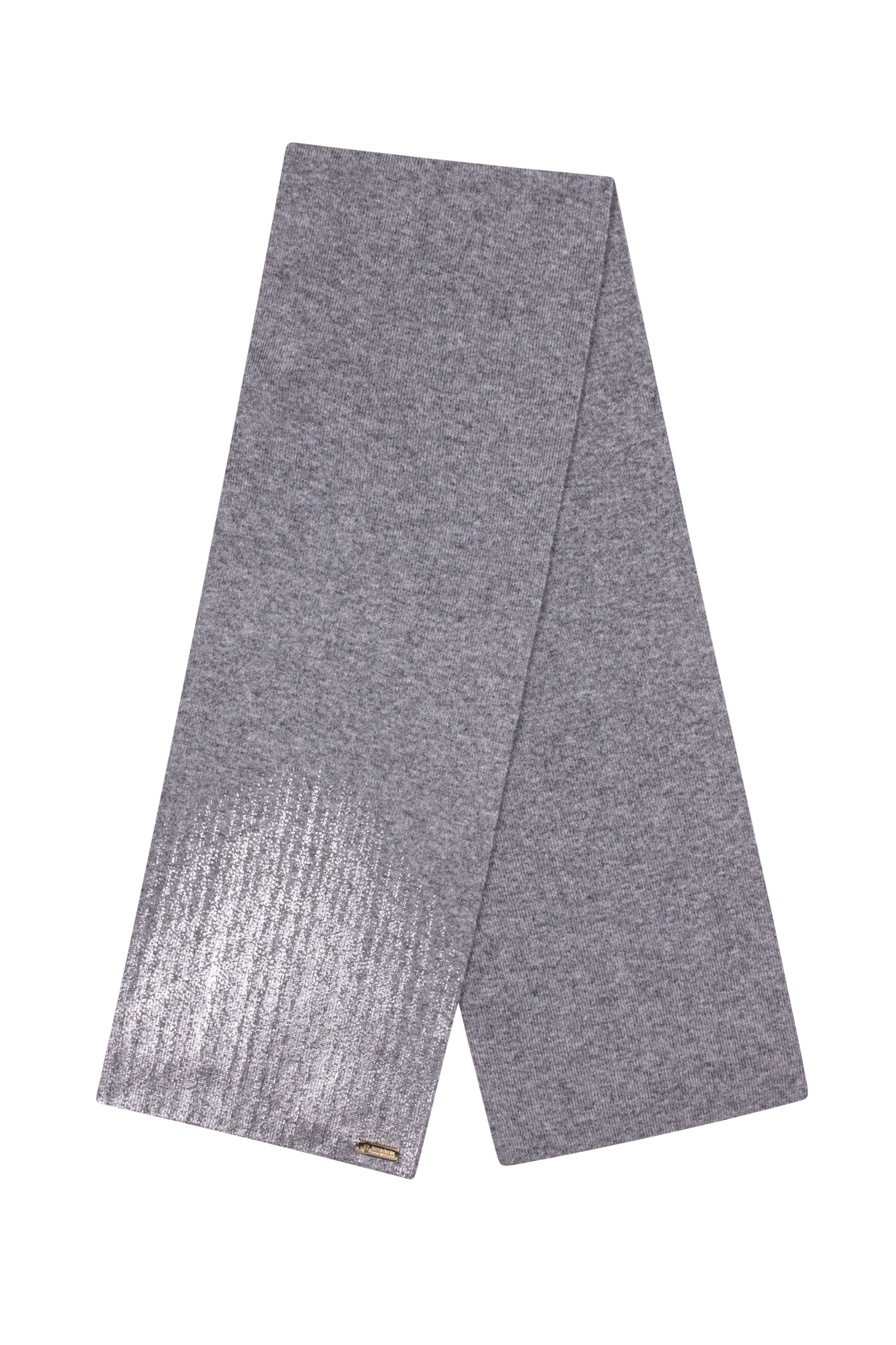 Angora 'Florence' pompom hat & scarf set / Grey