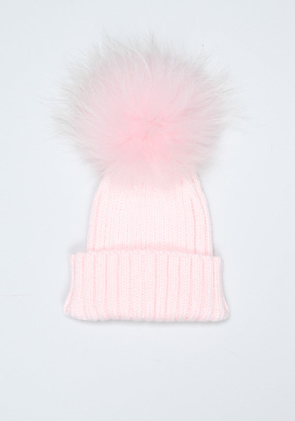 Candy Pink Pom Pom Hat