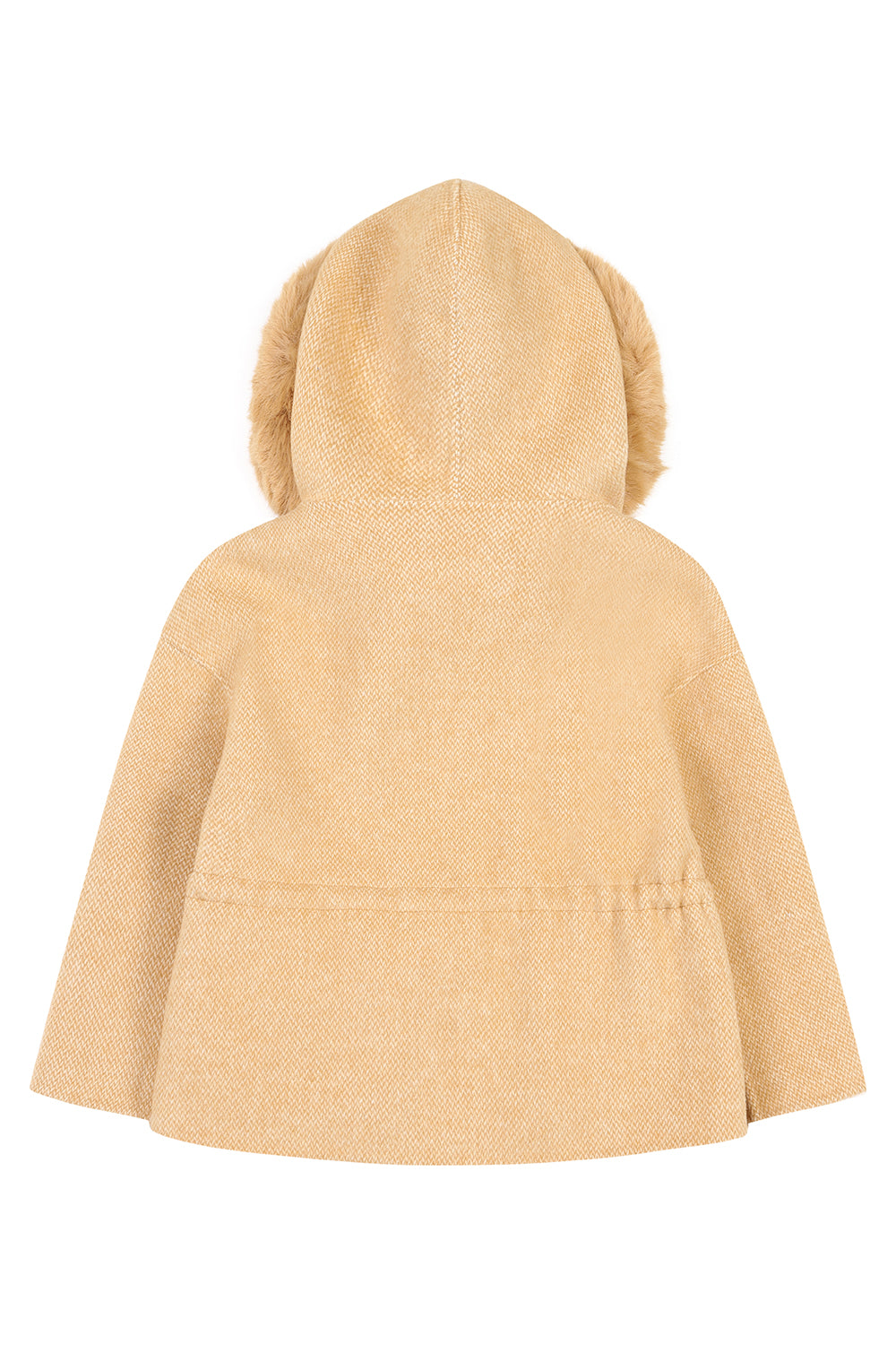 'Maribel' cashmere drawstring coat - Camel