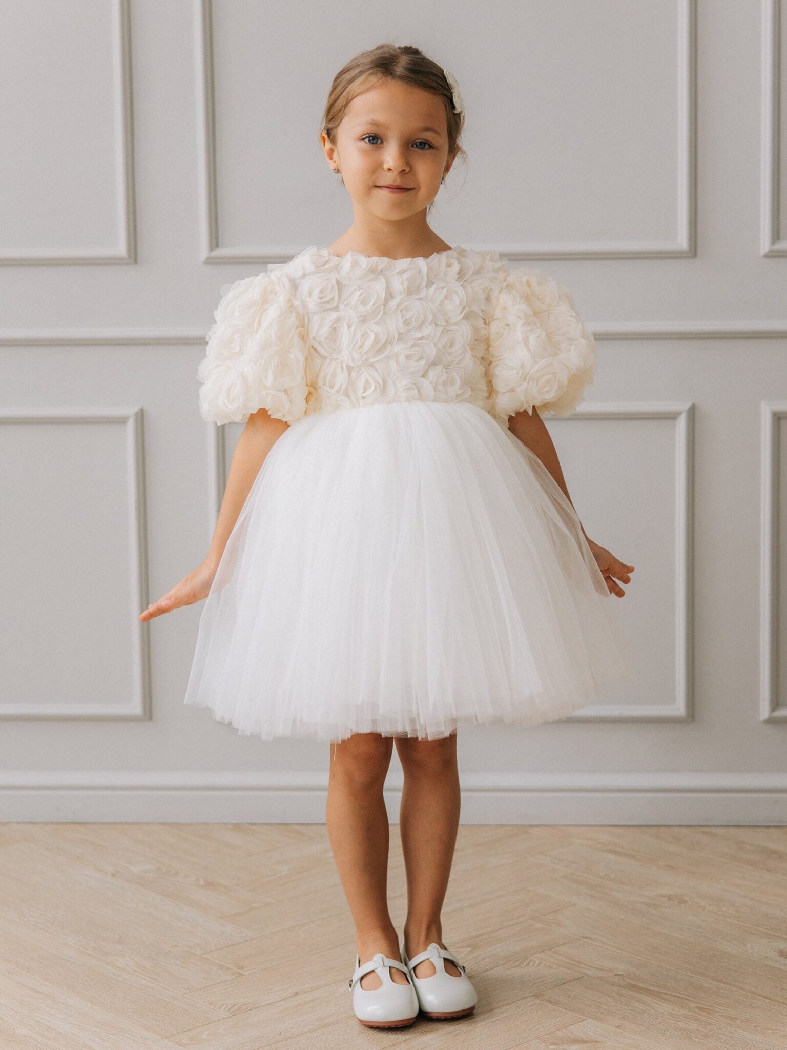 Rosetta Tulle Dress - Ivory