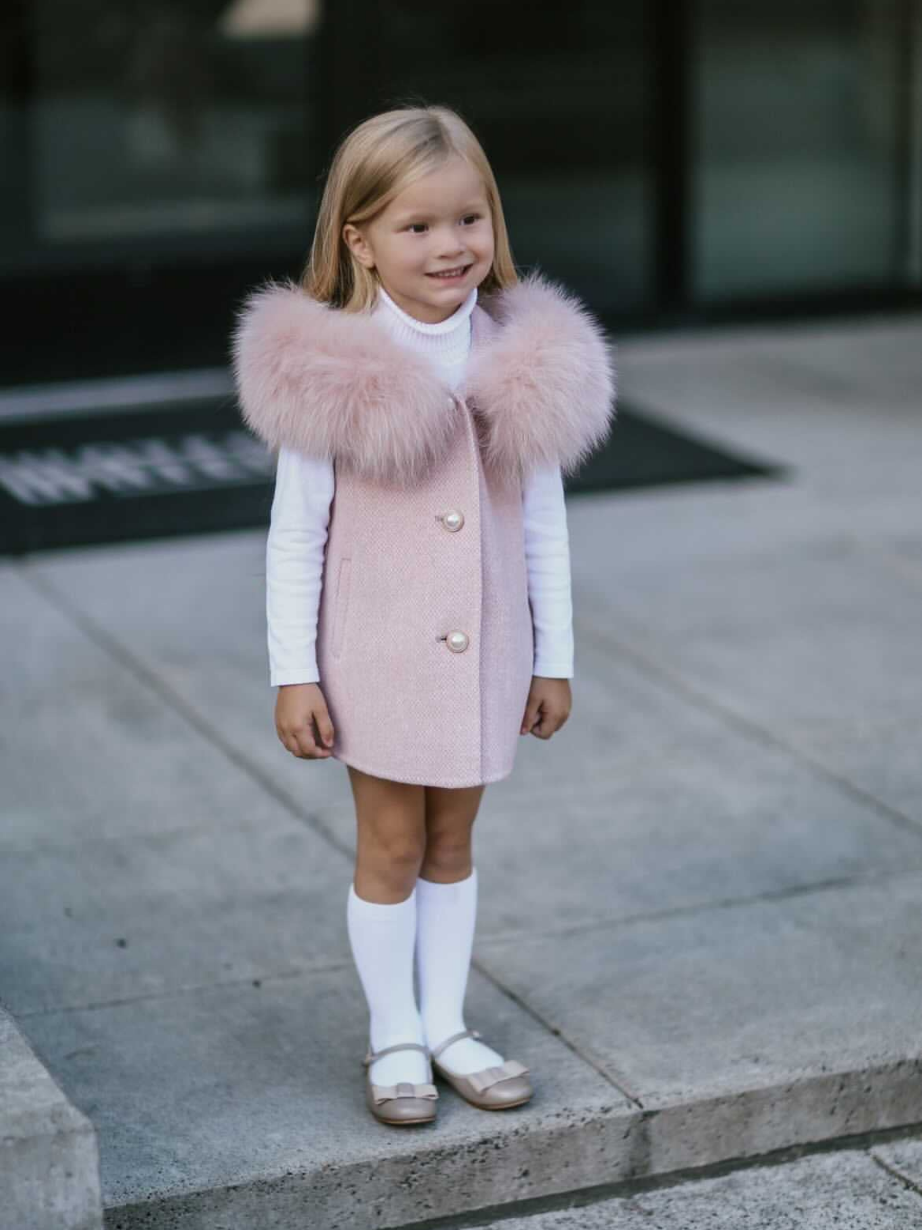 PERLA cashmere gilet vest - Blush