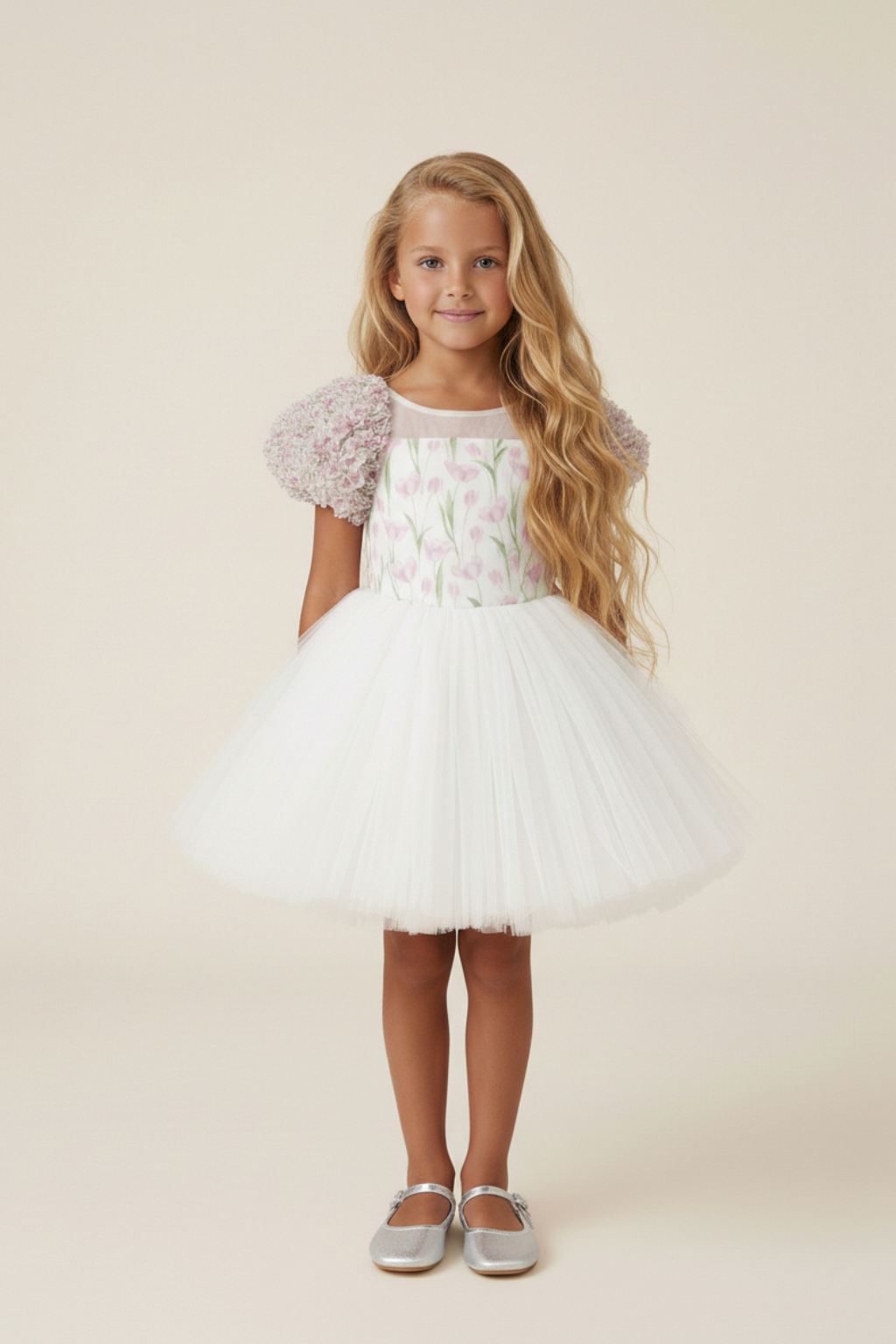 Zahra Chiffon Floral Dress