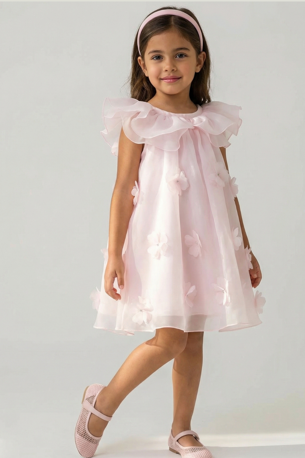 Amélie Sleevless Dress - Soft Pink