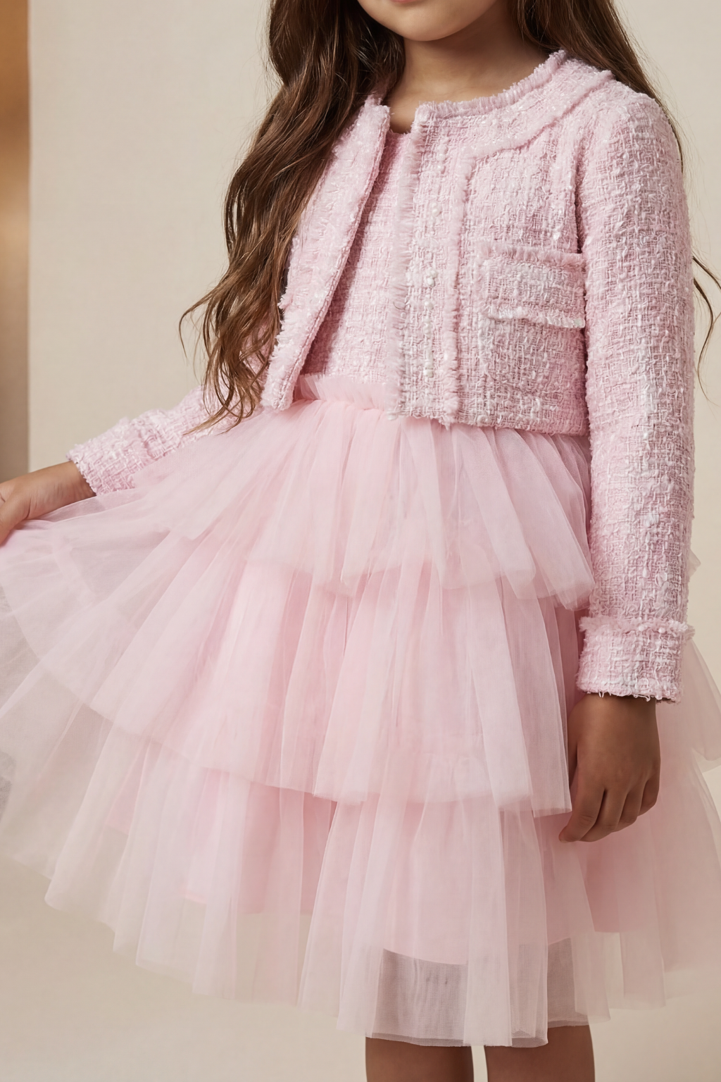 Tweed Tulle Dress & Jacket