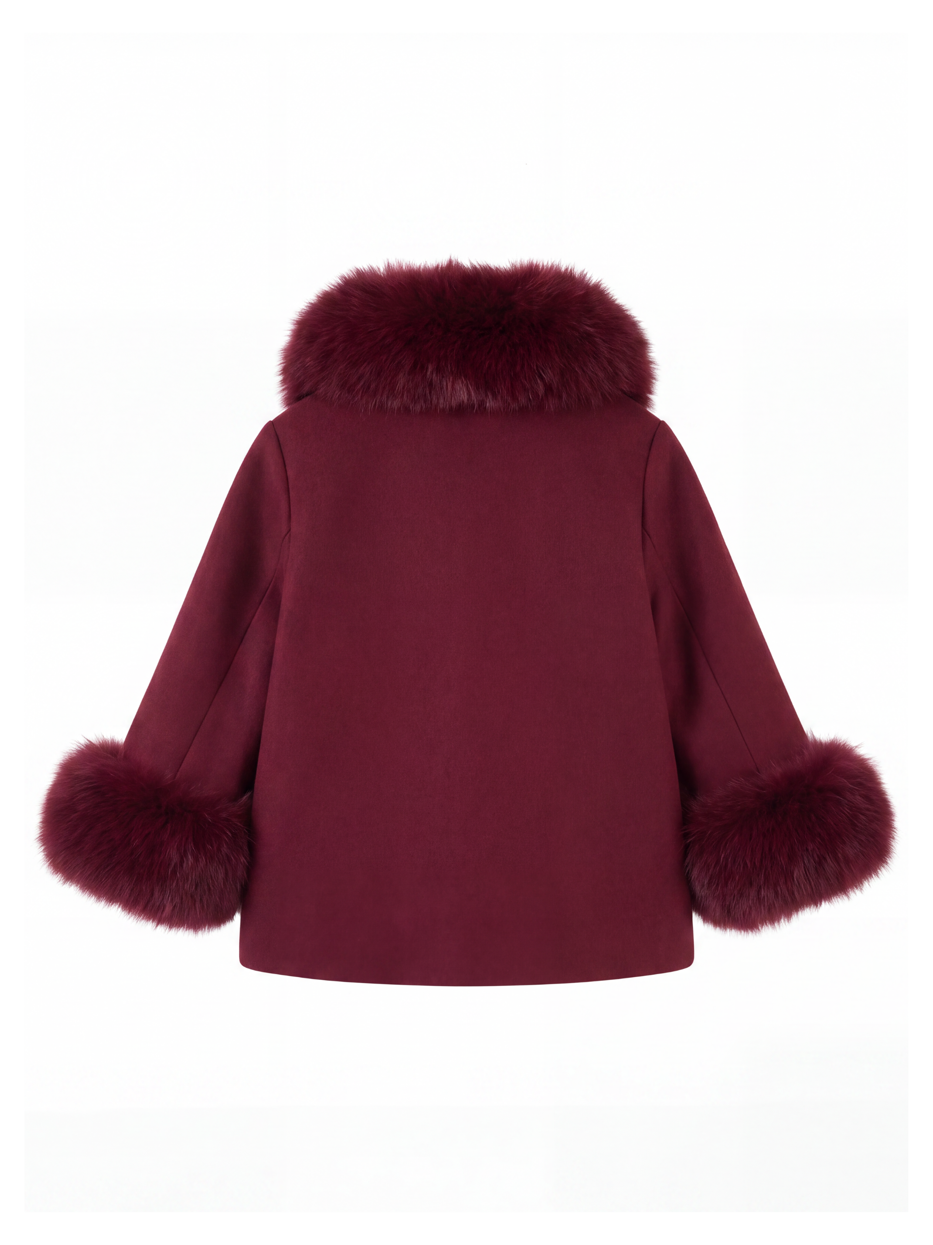 Zara Cashmere Coat - Burgundy