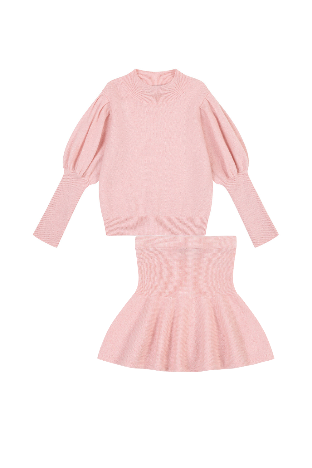 Merino / Cashmere sweater and skirt set