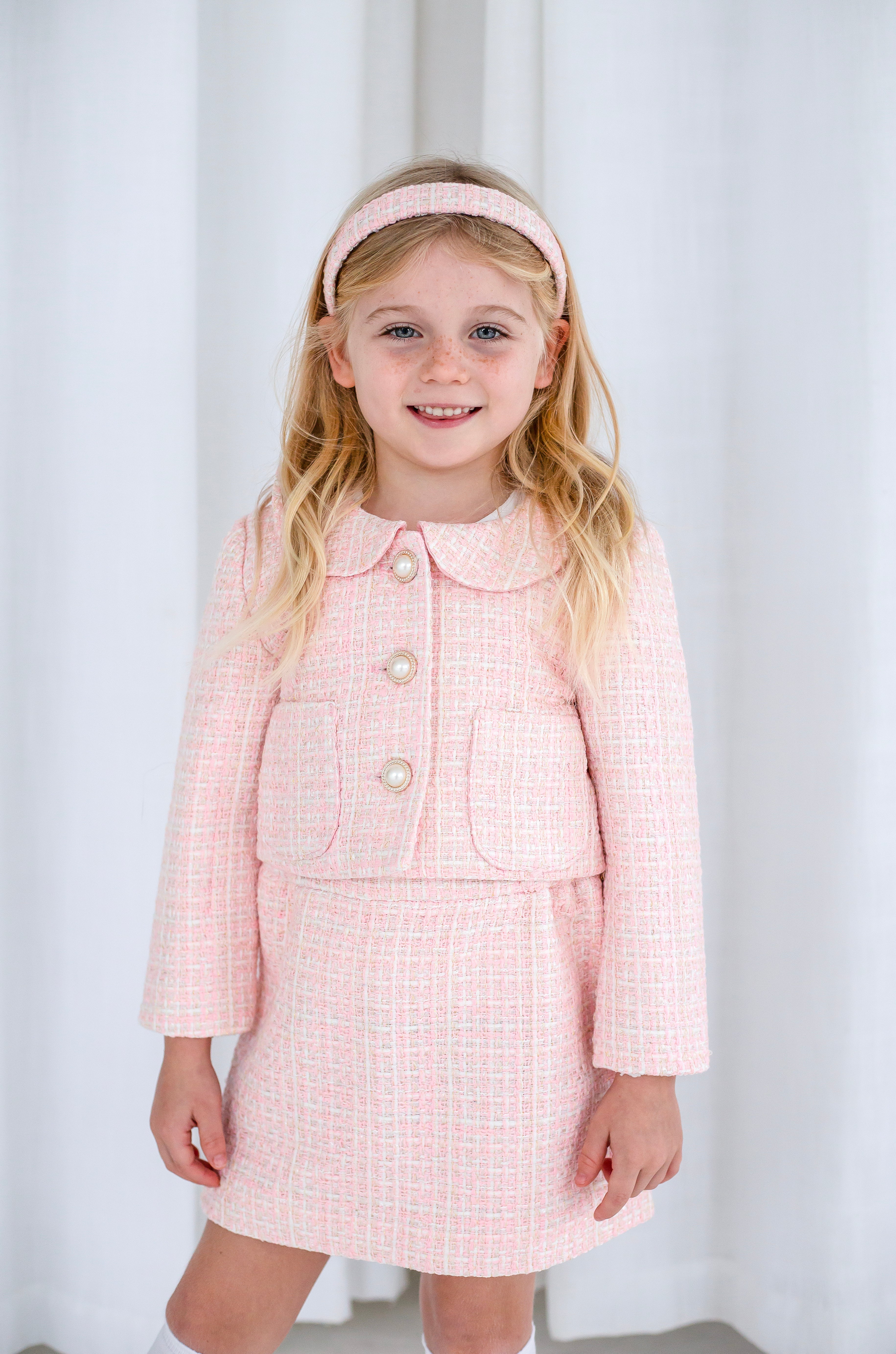 Girls Amelie tweed Jacket and Skirt Set