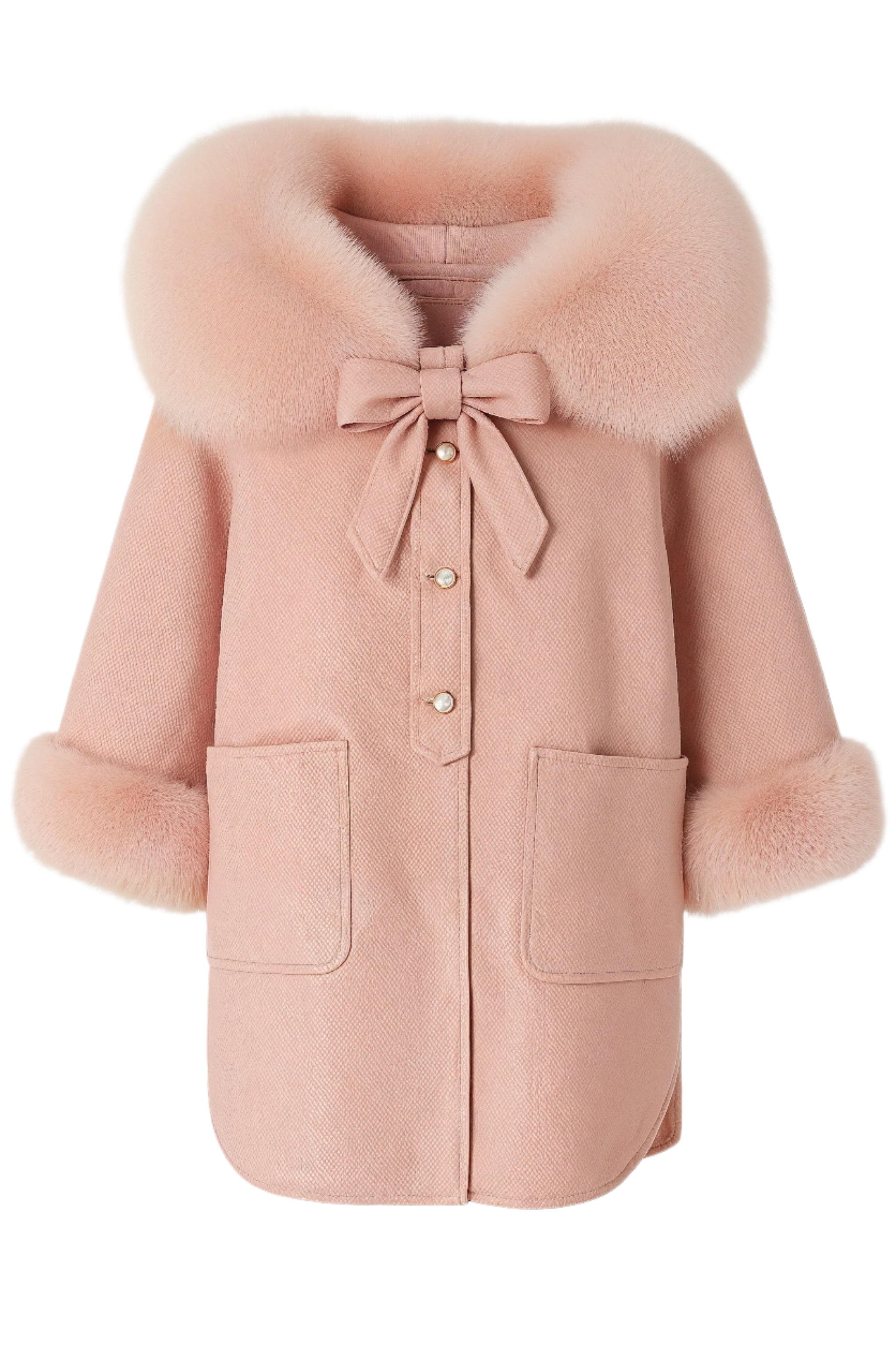 Bellemont Bow Coat - Blush