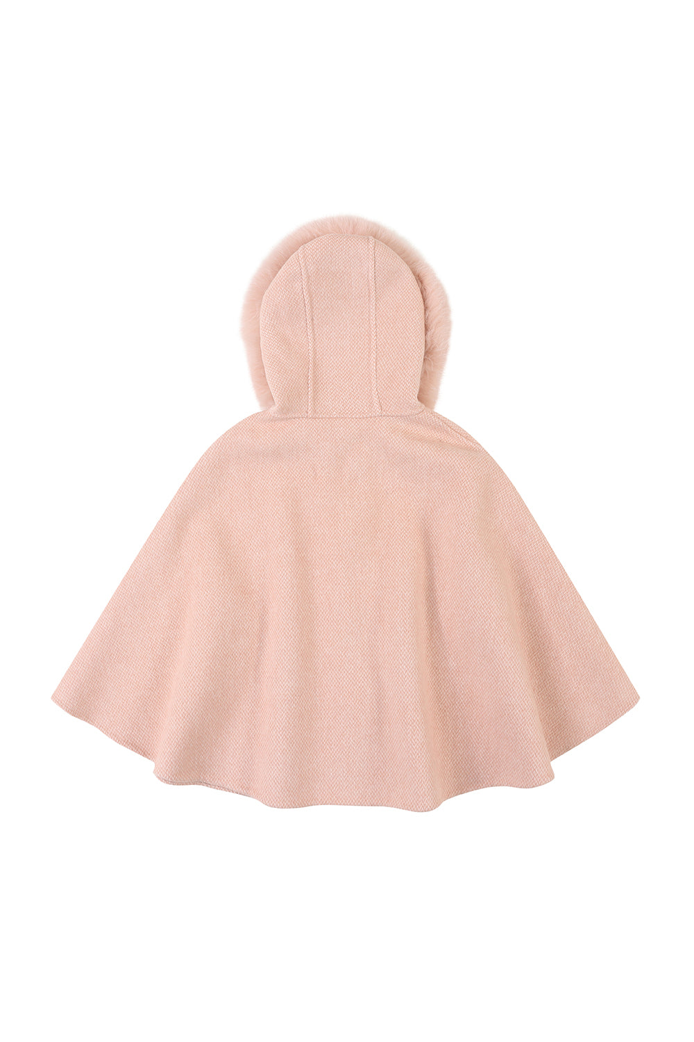 ‘Alana' cashmere hooded cape / Blush