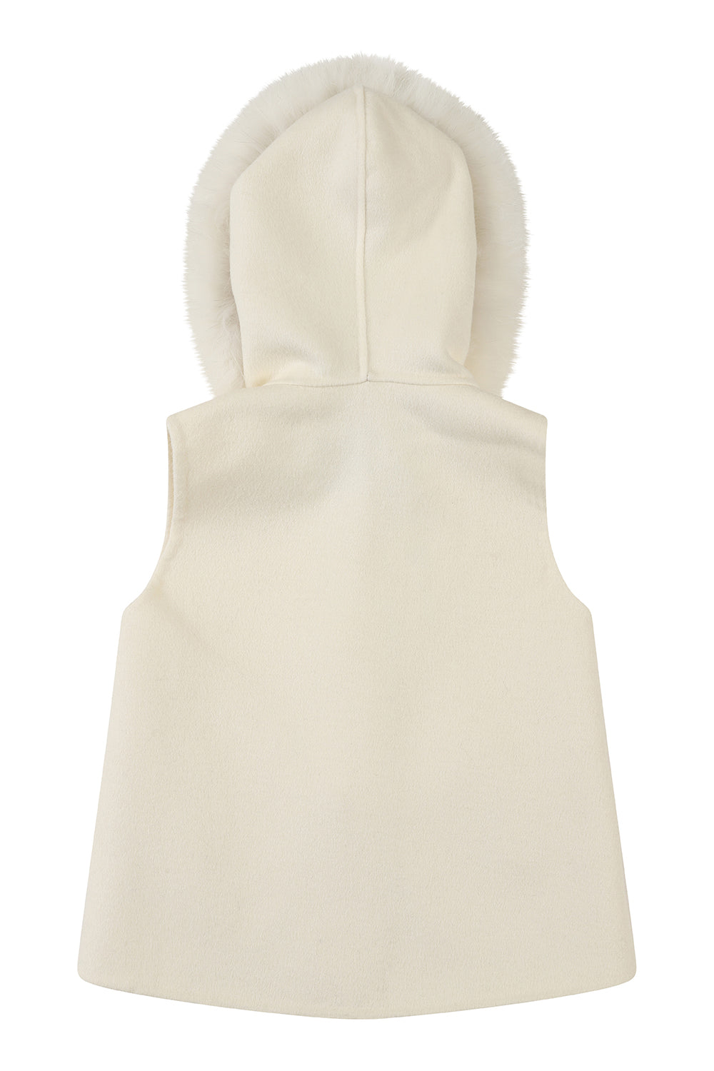 PERLA cashmere gilet vest  / Ivory