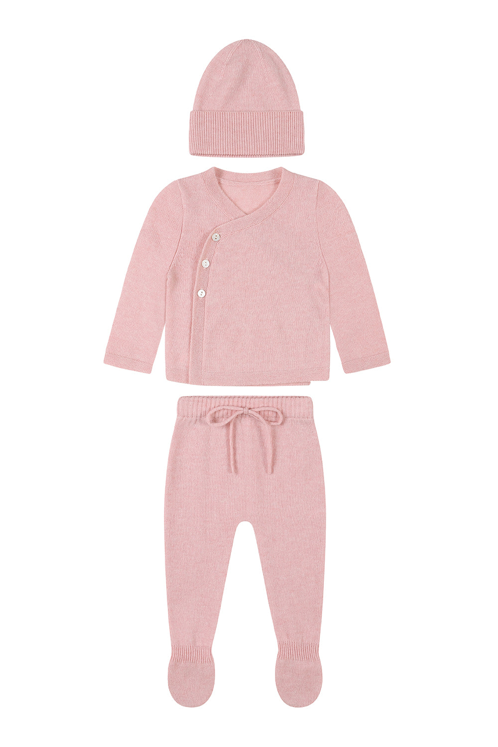 Cashmere baby 3pcs set / Pink