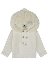 Bobble Babies knitted jacket in ivory