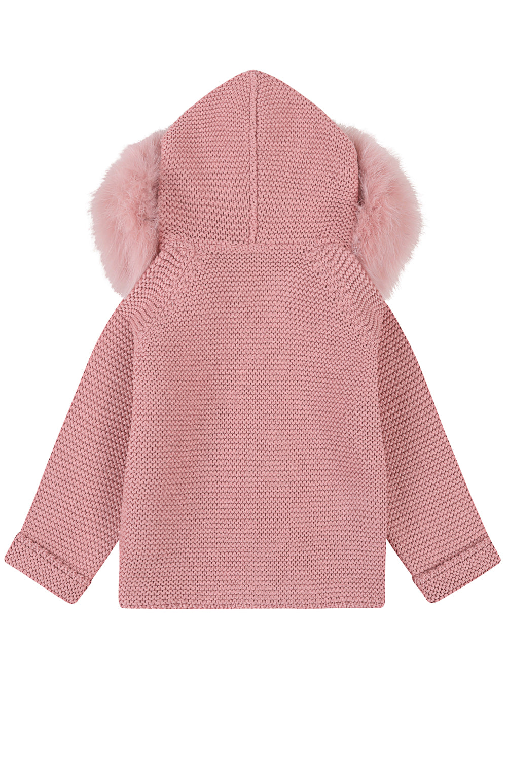 Bobble Babies knitted jacket in peony pink