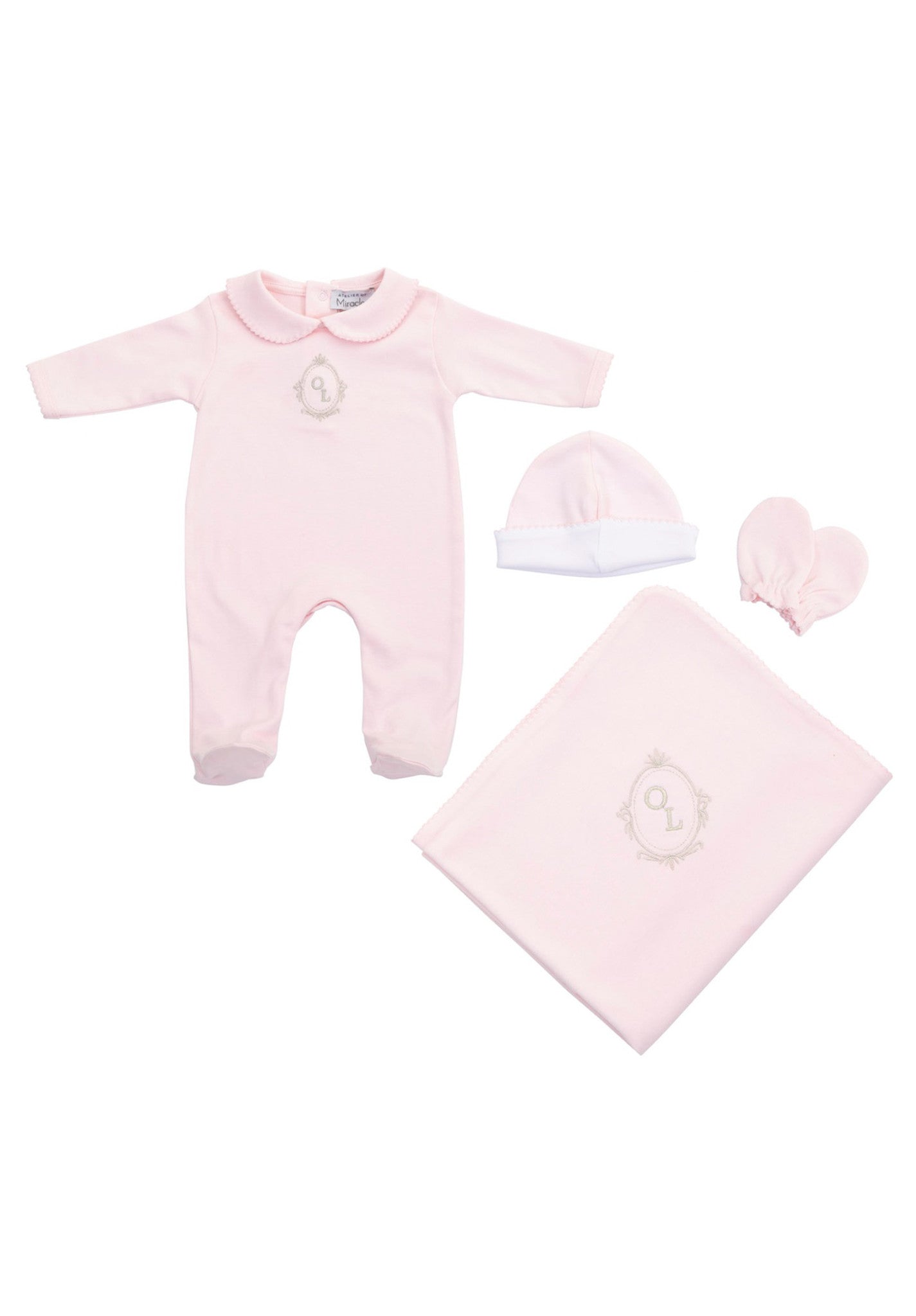 Personalised baby gift set / PINK