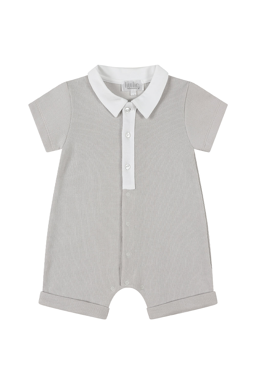 Romper with Prince Charlie collar/ Grey